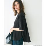 ［Black］ | 5部袖ビッグTシャツ | coca