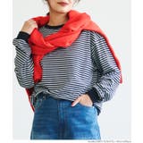 ［Black］ | ボーダールーズロングTシャツ | coca