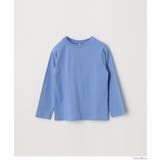 ［Blue］ | キッズ レギュラー長袖無地Tシャツ | coca