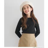 ［Black］ | アンゴラタッチクルーネックニットトップス ガールズ キッズ | coca