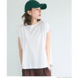 ［White］ | フレンチスリーブテールカットTシャツ | coca