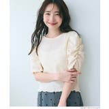 ［Ivory］ | シボシャーリングトップス | coca