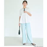 〈26ss再入荷 新色登場〉着痩せ＆キレイ見え 異素材クルーネックドッキングカッ… | coca | 詳細画像11 
