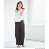 【セットアップ可】シボサテンライクイージーパンツ | coca | 詳細画像16 