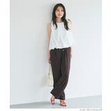 【セットアップ可】シボサテンライクイージーパンツ | coca | 詳細画像19 