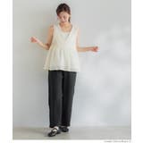 【セットアップ可】シボサテンライクイージーパンツ | coca | 詳細画像23 