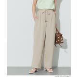 ［Greige］ | ＼26ss新色登場／シボサテンライクイージーパンツ【セットアップ可】 | coca