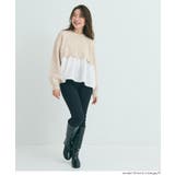 1枚で華やぐレイヤード風ドッキングギャザーニット | coca | 詳細画像14