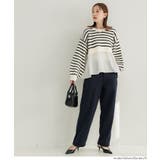 1枚で華やぐレイヤード風ドッキングギャザーニット | coca | 詳細画像19