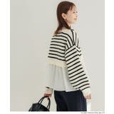 1枚で華やぐレイヤード風ドッキングギャザーニット | coca | 詳細画像21