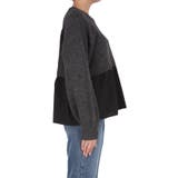 1枚で華やぐレイヤード風ドッキングギャザーニット | coca | 詳細画像7