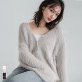 ふんわりシャギーニットカーディガン レディース | coca | 詳細画像1 