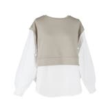 ダンボール裾レイヤード風トップス | coca | 詳細画像2