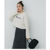 クロップドロゴニットトップス レディース | coca | 詳細画像11