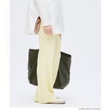 ［Yellow］ | ジョーゼットリブパンツ | coca