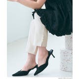 ストレッチスリットパール付きスラックスパンツ レディース | coca | 詳細画像18