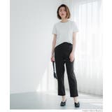 ストレッチスリットパール付きスラックスパンツ レディース | coca | 詳細画像7