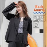 【WEB限定】水陸両用ラッシュガードペプラムブルゾン | coca | 詳細画像1 