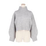 25AW 新色登場！袖バルーンボトルネックニットトップス | coca | 詳細画像4 