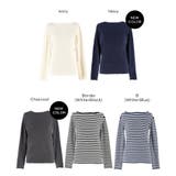 女性らしいシルエットで上品に魅せる、アンゴラタッチボートネックニットトップス | coca | 詳細画像25