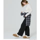 きれい見えも叶うリラクシーニットパンツ | coca | 詳細画像19 