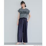 ［Navy］ | シャイニーウェーブプリーツパンツ レディース | coca