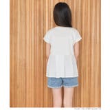 キッズ ガールズ タック切替フレンチスリーブTシャツ | coca | 詳細画像6 