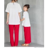 キッズ ガールズ 親子お揃いTC天竺刺繍Tシャツ | coca | 詳細画像5