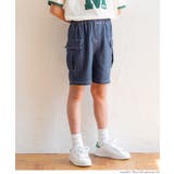 ［Blue］ | キッズ ボーイズ デニムカーゴハーフパンツ | coca