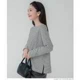 レギュラーオンス コットンサイドスリットレイヤードTシャツ | coca | 詳細画像21 