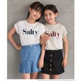 ［White］ | キッズ ガールズ 親子お揃いフレンチスリーブロゴTシャツ | coca