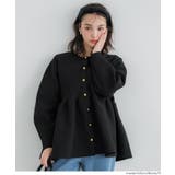 ［Black］ | 上品さとフェミニンさを兼ね備えたフレアニットカーディガン | coca