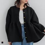 上品さとフェミニンさを兼ね備えたフレアニットカーディガン | coca | 詳細画像1