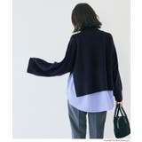 25AW 新色ネイビーが登場！2点セットハイネックニットトップス | coca | 詳細画像11 
