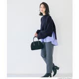 25AW 新色ネイビーが登場！2点セットハイネックニットトップス | coca | 詳細画像13 