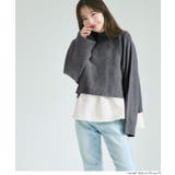 25AW 新色ネイビーが登場！2点セットハイネックニットトップス | coca | 詳細画像16 