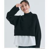 25AW 新色ネイビーが登場！2点セットハイネックニットトップス | coca | 詳細画像23 