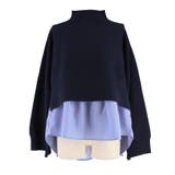 25AW 新色ネイビーが登場！2点セットハイネックニットトップス | coca | 詳細画像3 