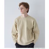 ［Lt.beige］ | 片畦編みプルオーバーニット メンズ | coca