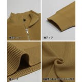 片畦編みハーフZIPニット メンズ | coca | 詳細画像14