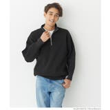 片畦編みハーフZIPニット メンズ | coca | 詳細画像7