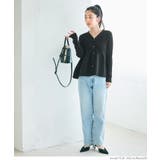 スポンディッシュニットペプラムカーディガン レディース | coca | 詳細画像8