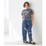 デニムダメージ加工タックパンツ キッズ | coca | 詳細画像8