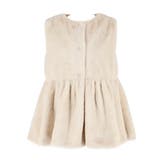 25AW 新色アイボリー・チャコール登場！ファーペプラムベスト | coca | 詳細画像2 