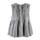 25AW 新色アイボリー・チャコール登場！ファーペプラムベスト | coca | 詳細画像3 