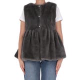 25AW 新色アイボリー・チャコール登場！ファーペプラムベスト | coca | 詳細画像5 