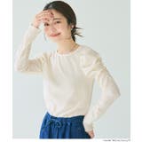 ［Ivory］ | 【新色追加】クレープシャーリングパフスリーブトップス | coca