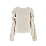 クレープシャーリングパフスリーブトップス | coca | 詳細画像6 