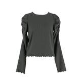 クレープシャーリングパフスリーブトップス | coca | 詳細画像7 