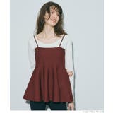 ［Wine］ | 【新色追加！】スポンディッシュニットキャミソール | coca